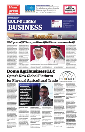 Cover of Gulf Times Business