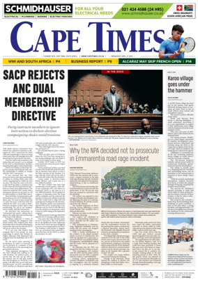 Cover of Cape Times