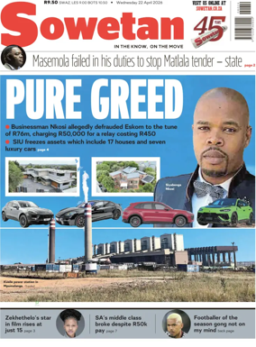 Cover of Sowetan