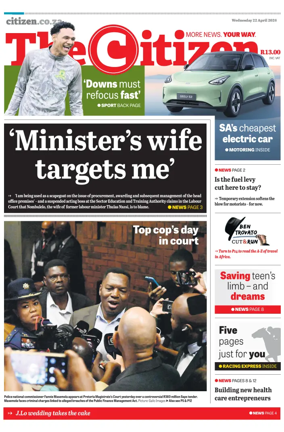 Cover of The Citizen (KZN)