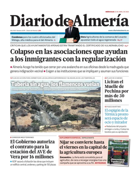 Cover of Diario de Almeria