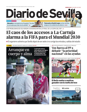 Cover of Diario de Sevilla