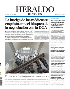 Cover of Heraldo de Aragon