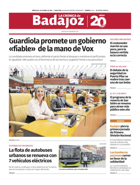 Cover of La Cronica de Badajoz BE