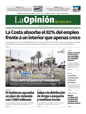 Cover of La Opinion de Malaga