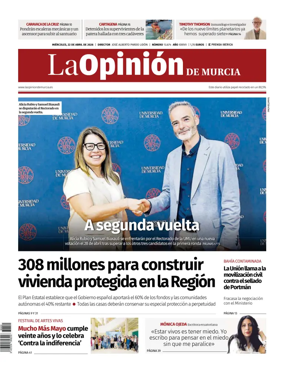 Cover of La Opinion de Murcia