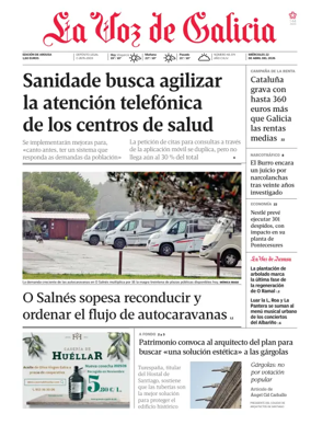 Cover of La Voz de Galicia (Arousa)