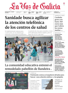 Cover of La Voz de Galicia (Deza)