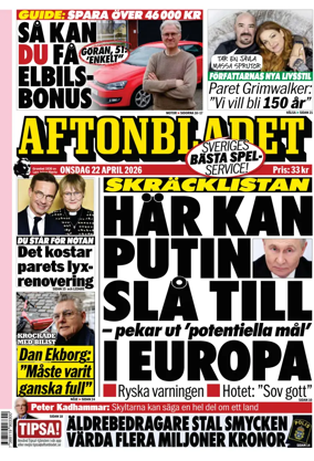 Cover of Aftonbladet