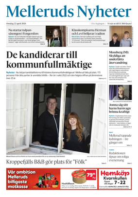 Cover of Melleruds Nyheter