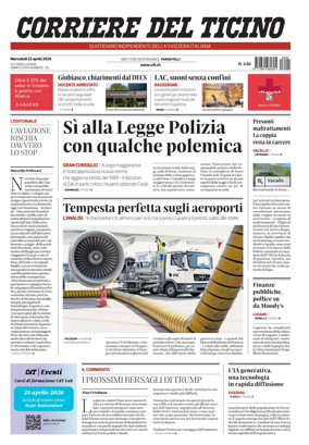 Cover of Corriere del Ticino