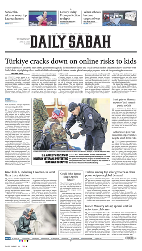 Cover of Daily Sabah (Turkey)