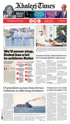 Cover of Khaleej Times
