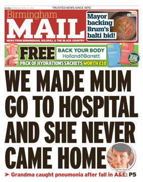 Cover of Birmingham Mail