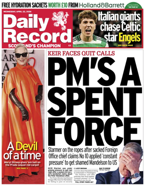 Cover of Daily Record