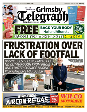 Cover of Grimsby Telegraph