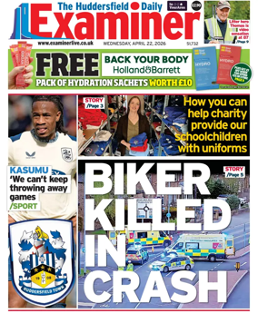 Cover of Huddersfield Daily Examiner