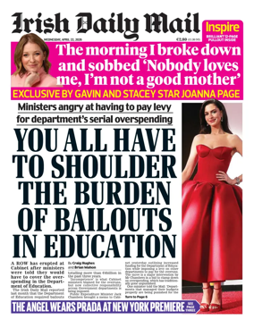 Cover of Irish Daily Mail