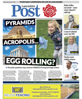 Cover of Lancashire Evening Post