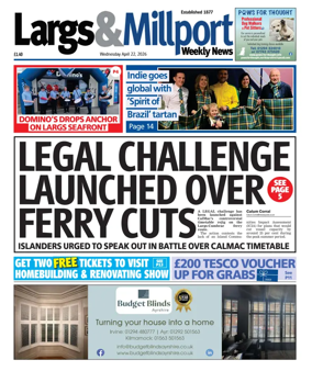 Cover of Largs & Millport Weekly News