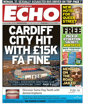 Cover of South Wales Echo