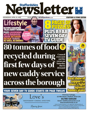 Cover of Staffordshire Newsletter