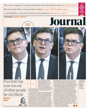 Cover of The Guardian e-paper Journal
