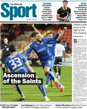 Cover of Herald Sport