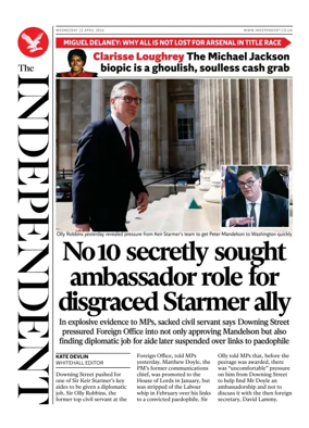 Cover of The Independent