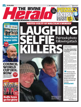 Cover of The Irvine Herald and Kilwinning Chronicle