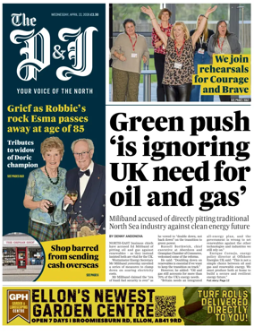 Cover of The Press and Journal (Aberdeen and Aberdeenshire)