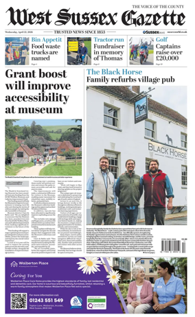 Cover of West Sussex Gazette