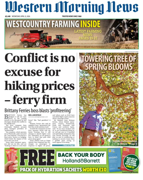 Cover of Western Morning News