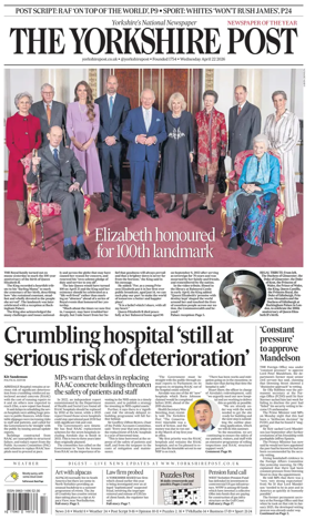 Cover of Yorkshire Post