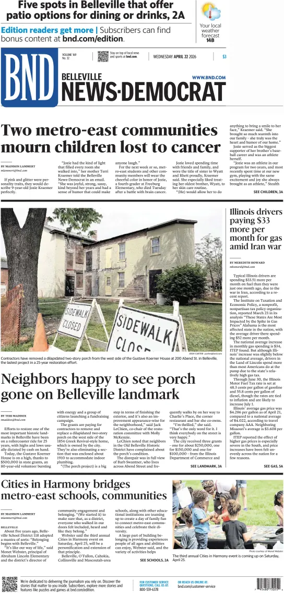 Cover of Belleville News-Democrat
