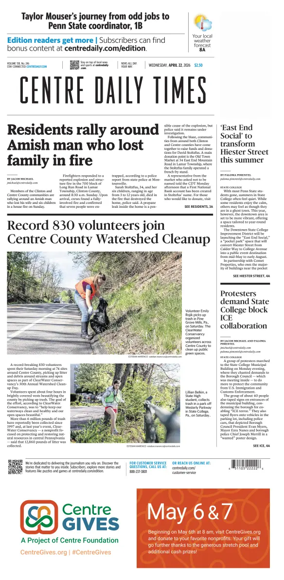 Cover of Centre Daily Times