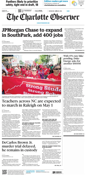 Cover of The Charlotte Observer