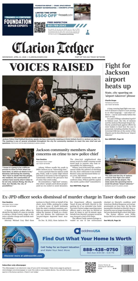 Cover of Clarion Ledger