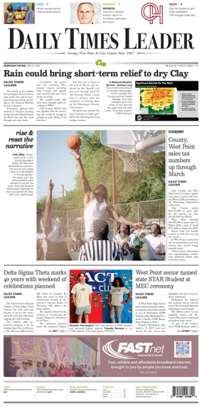Cover of Daily Times Leader