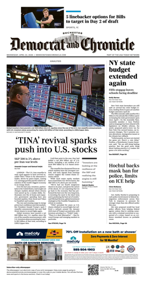 Cover of Democrat and Chronicle