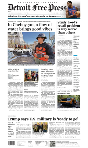 Cover of Detroit Free Press