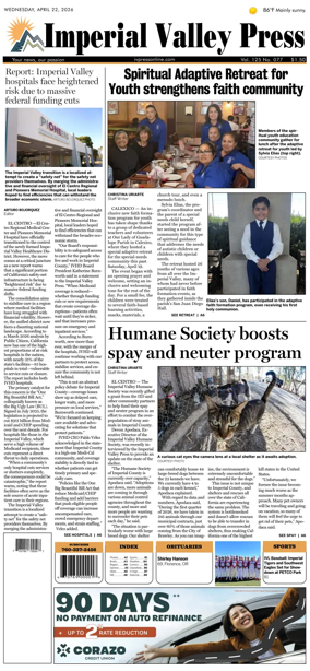 Cover of Imperial Valley Press