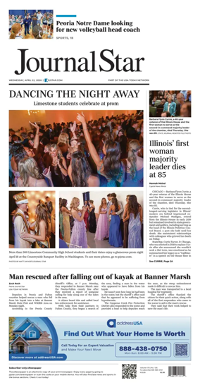 Cover of Journal Star (Peoria)