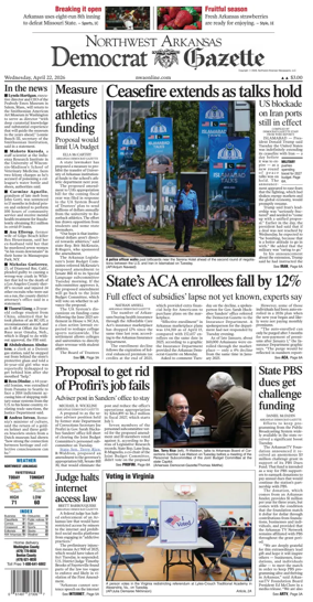 Cover of Northwest Arkansas Democrat-Gazette