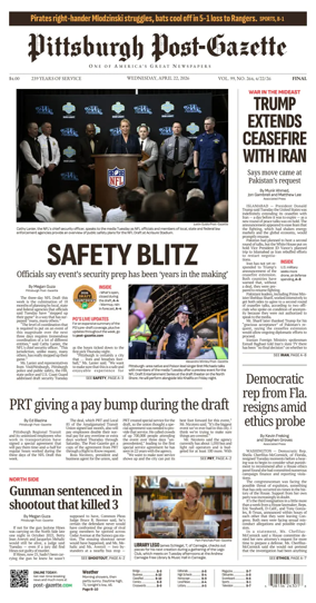 Cover of Pittsburgh Post-Gazette