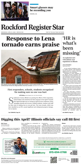 Cover of Rockford Register Star