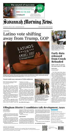 Cover of Savannah Morning News