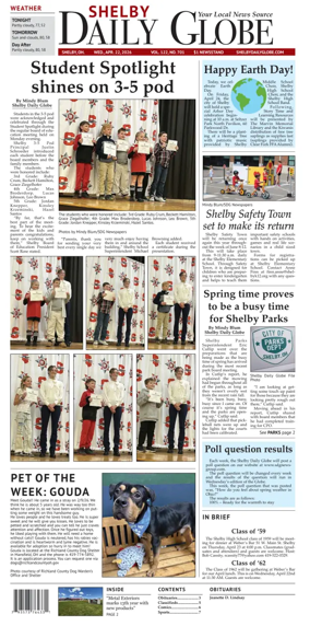 Cover of Shelby Daily Globe