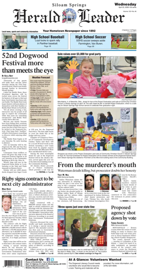 Cover of Siloam Springs Herald Leader