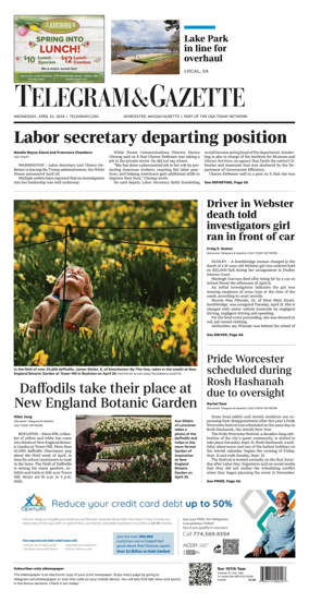 Cover of Telegram & Gazette